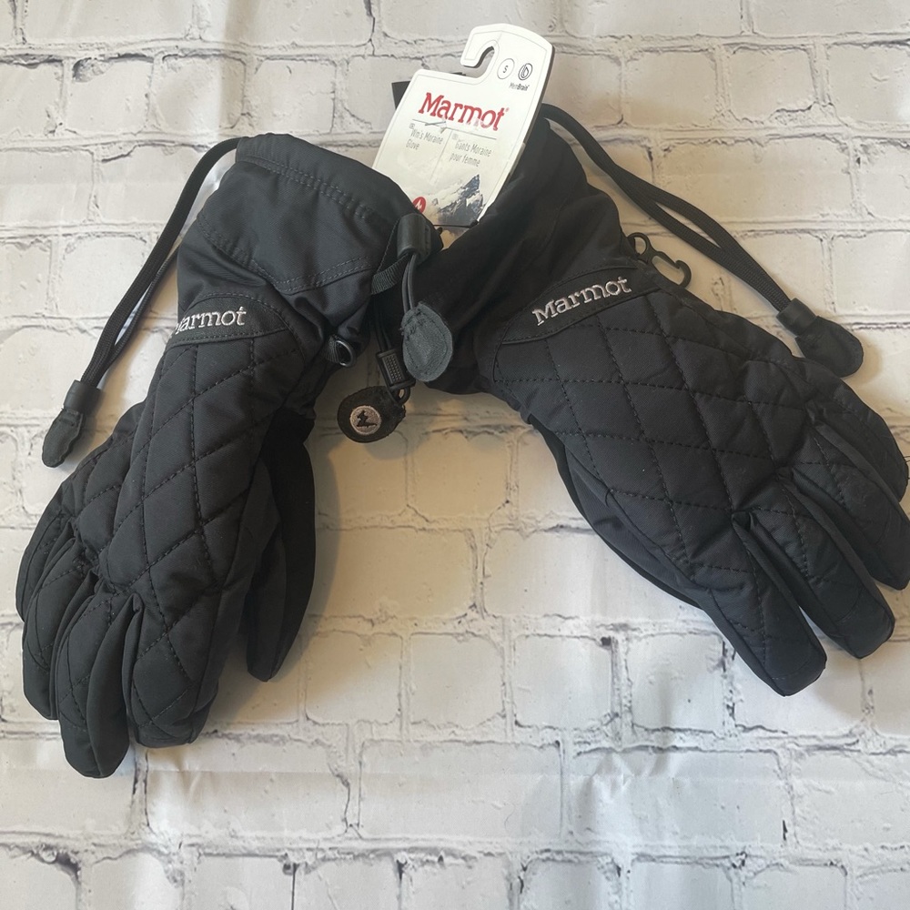 Marmot Moraine Women Gloves Small Black Waterproof